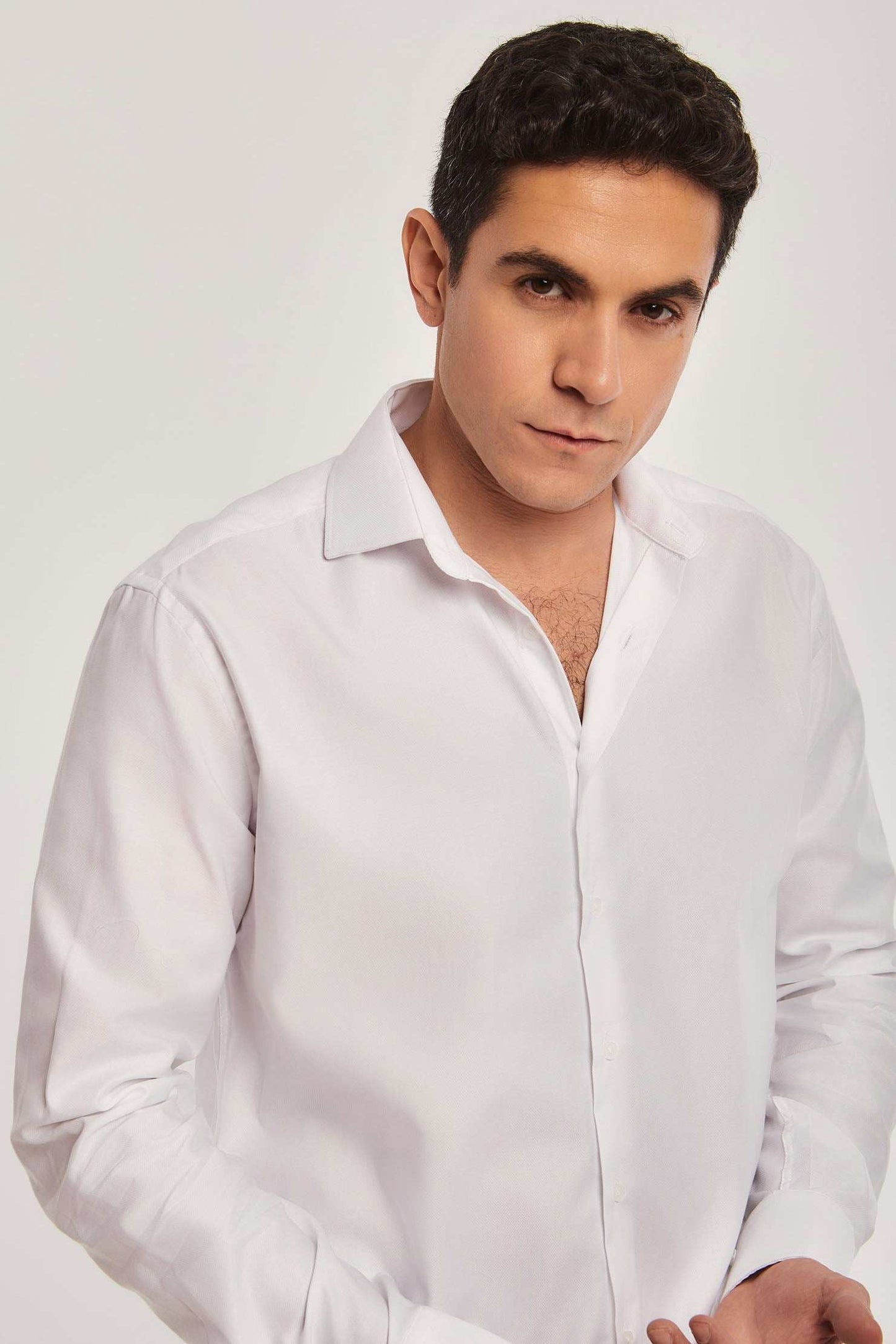 Men Regular Fit Shirt - White