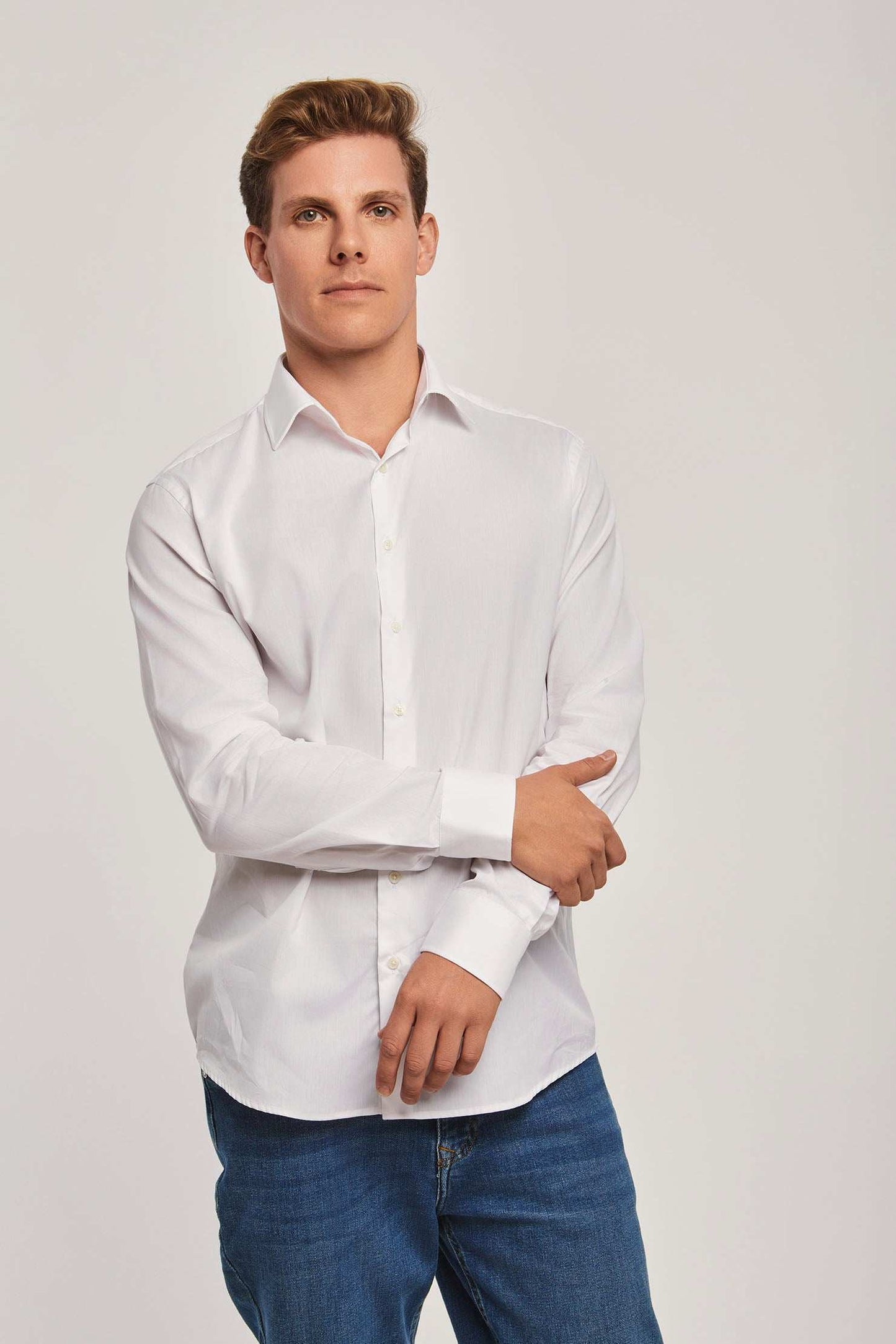 Men Regular Fit Shirt - White