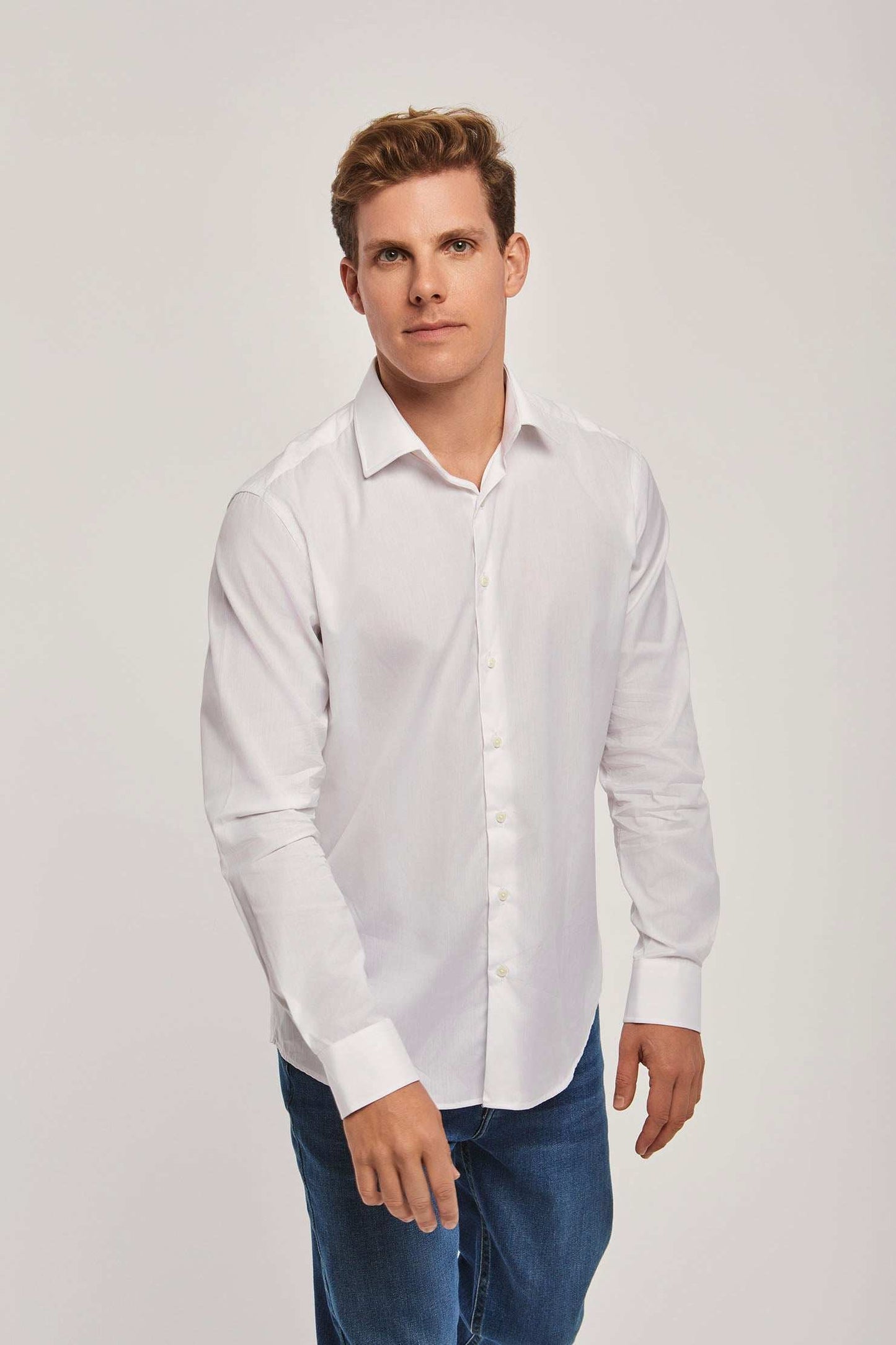 Men Regular Fit Shirt - White