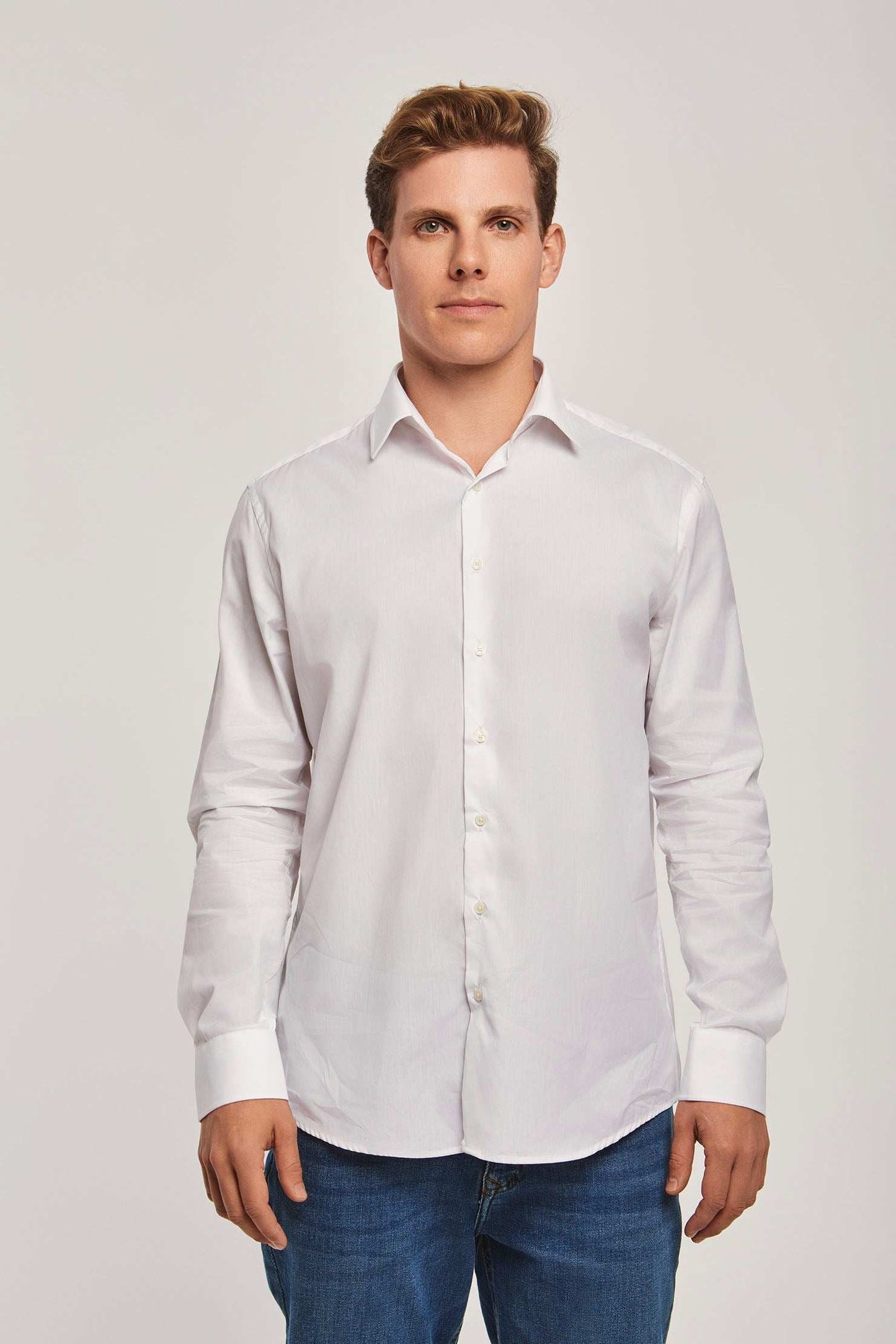 Men Regular Fit Shirt - White