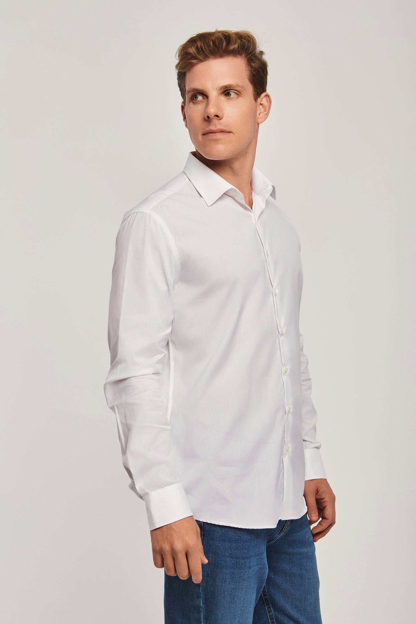Men Regular Fit Shirt - White