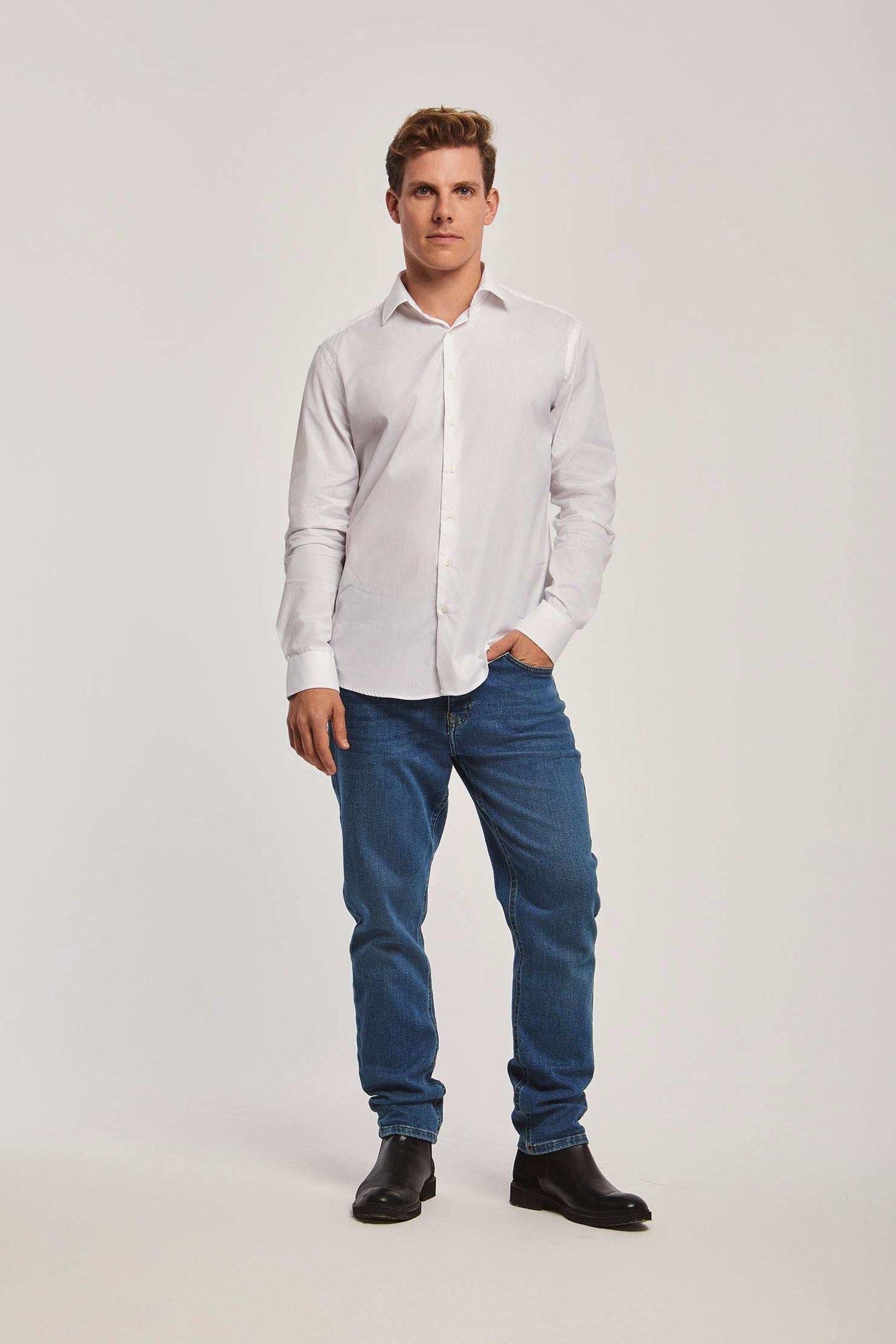 Men Regular Fit Shirt - White