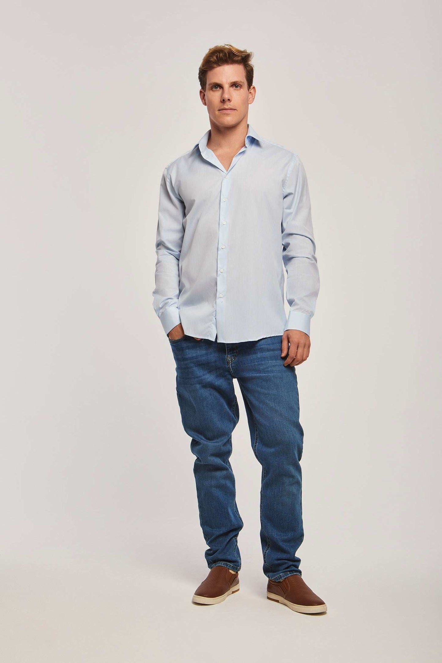 Men Regular Fit Shirt - Blue