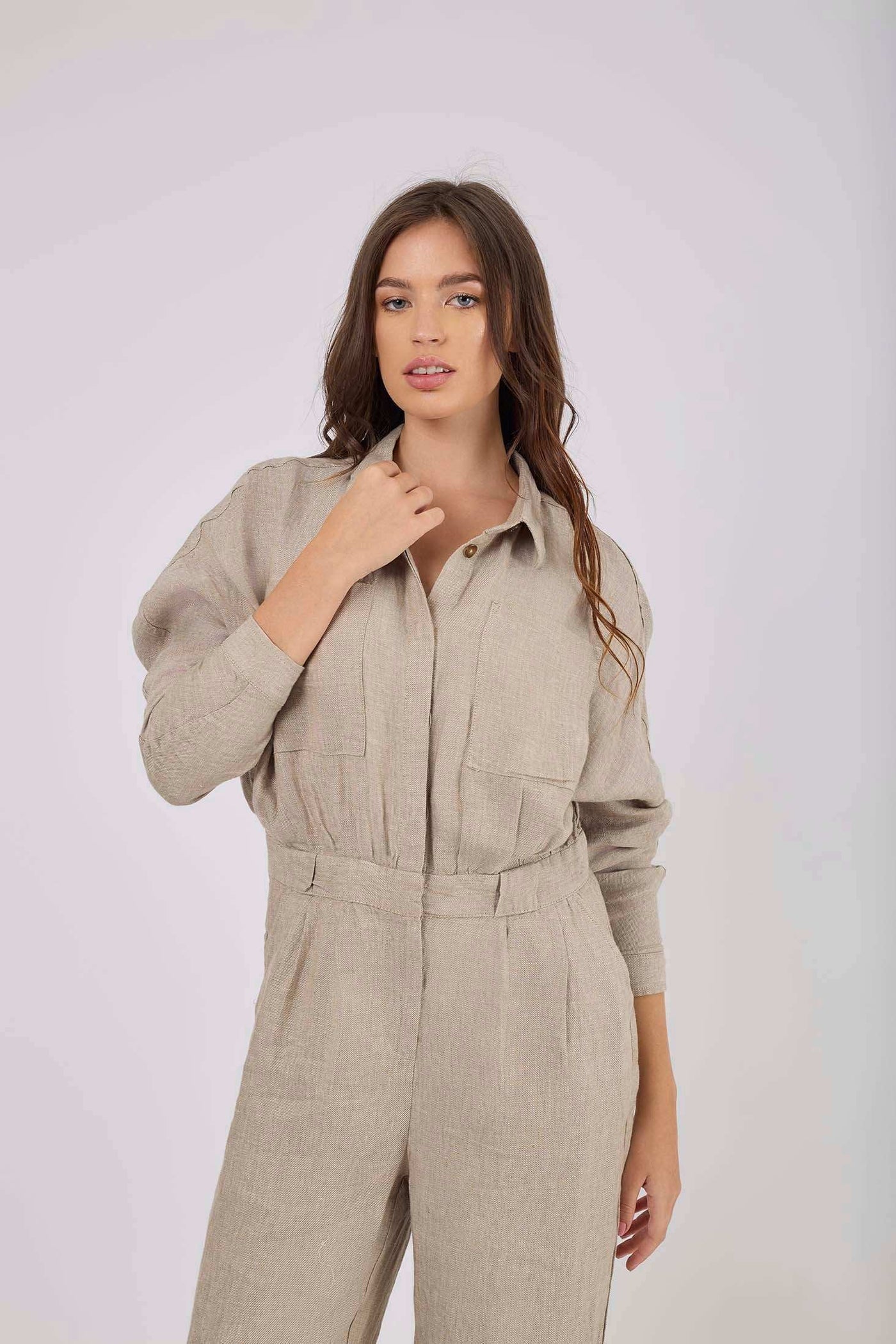 Women Regular Fit Jumpsuit - Brown