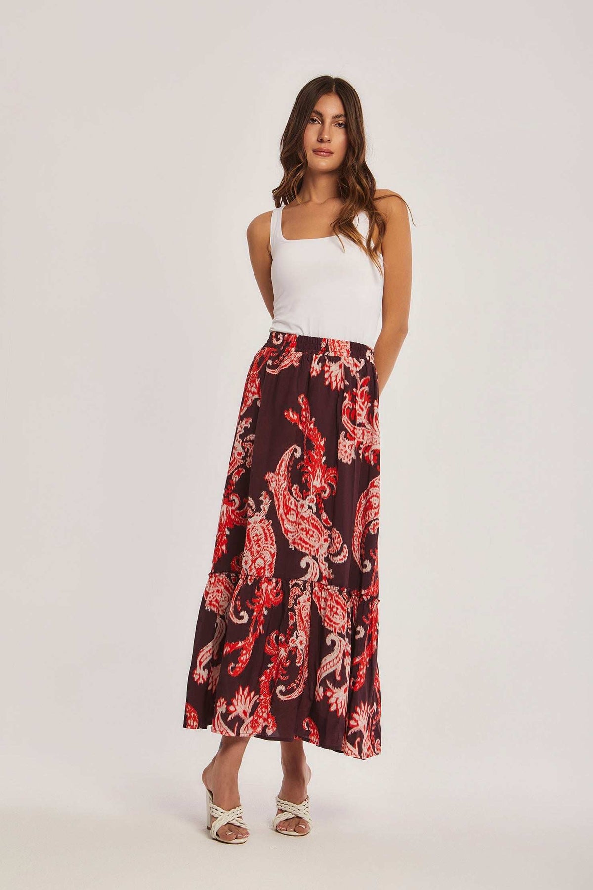 Women Regular Fit Skirt - printed Multicolorcolor