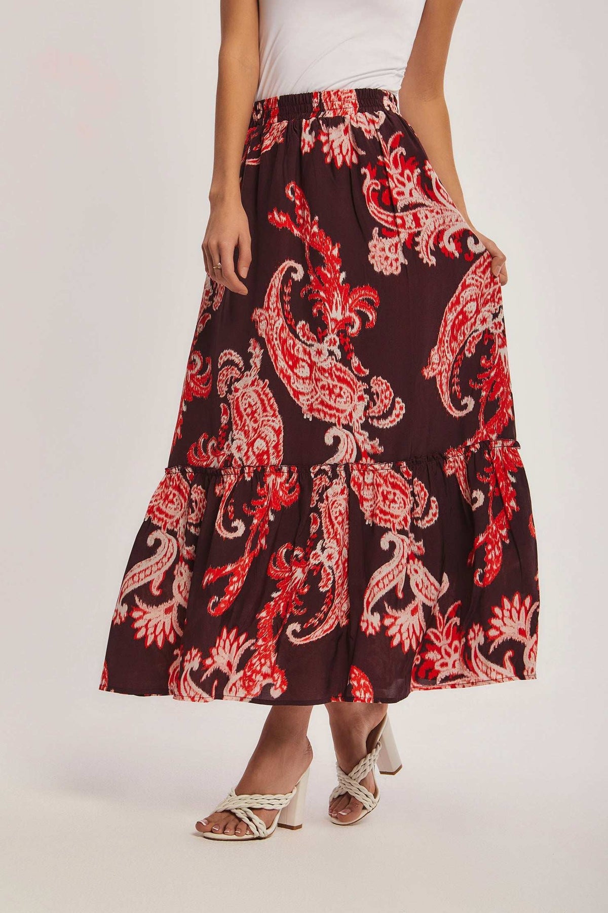 Women Regular Fit Skirt - printed Multicolorcolor