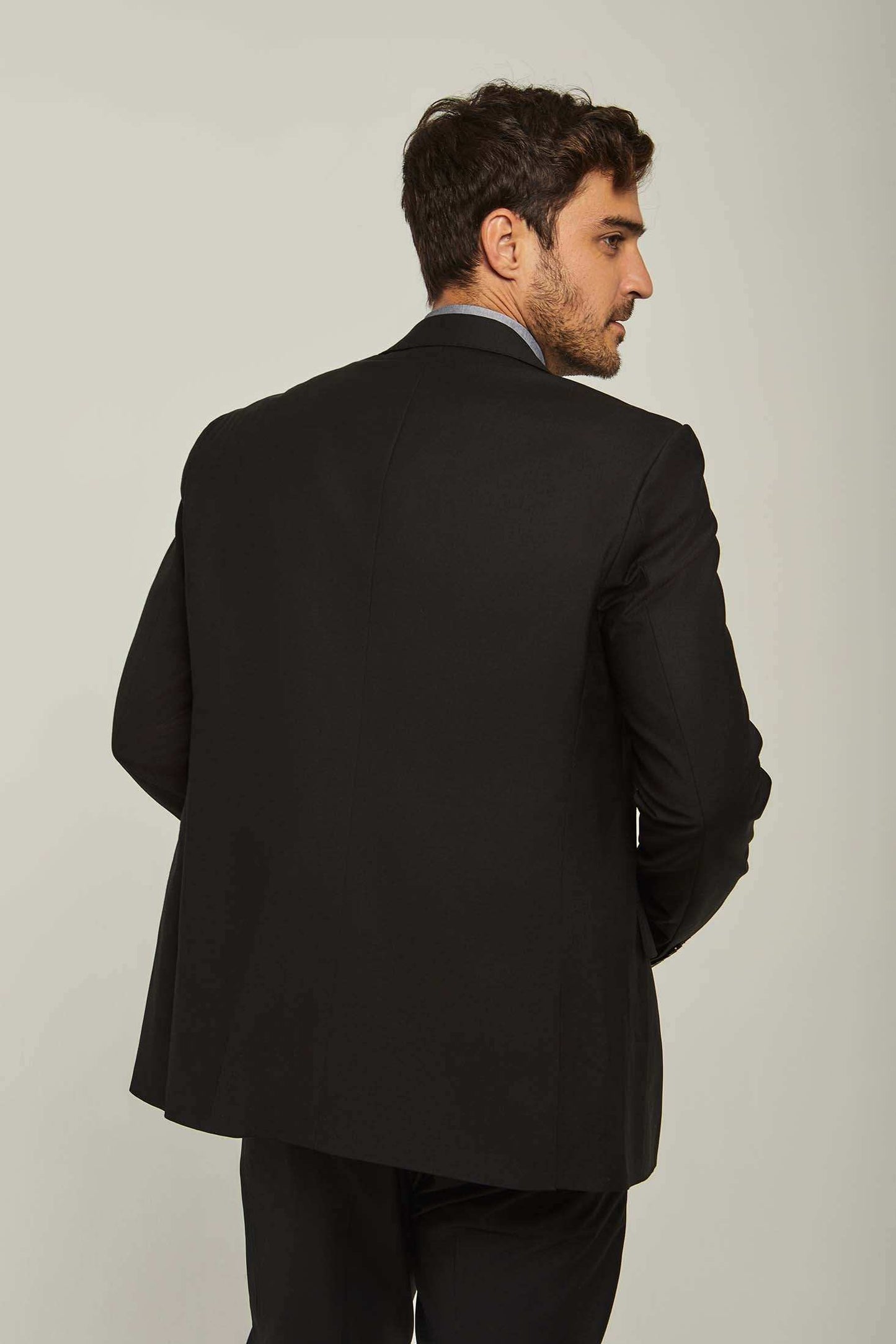 Men Regular Fit Blazer - Black