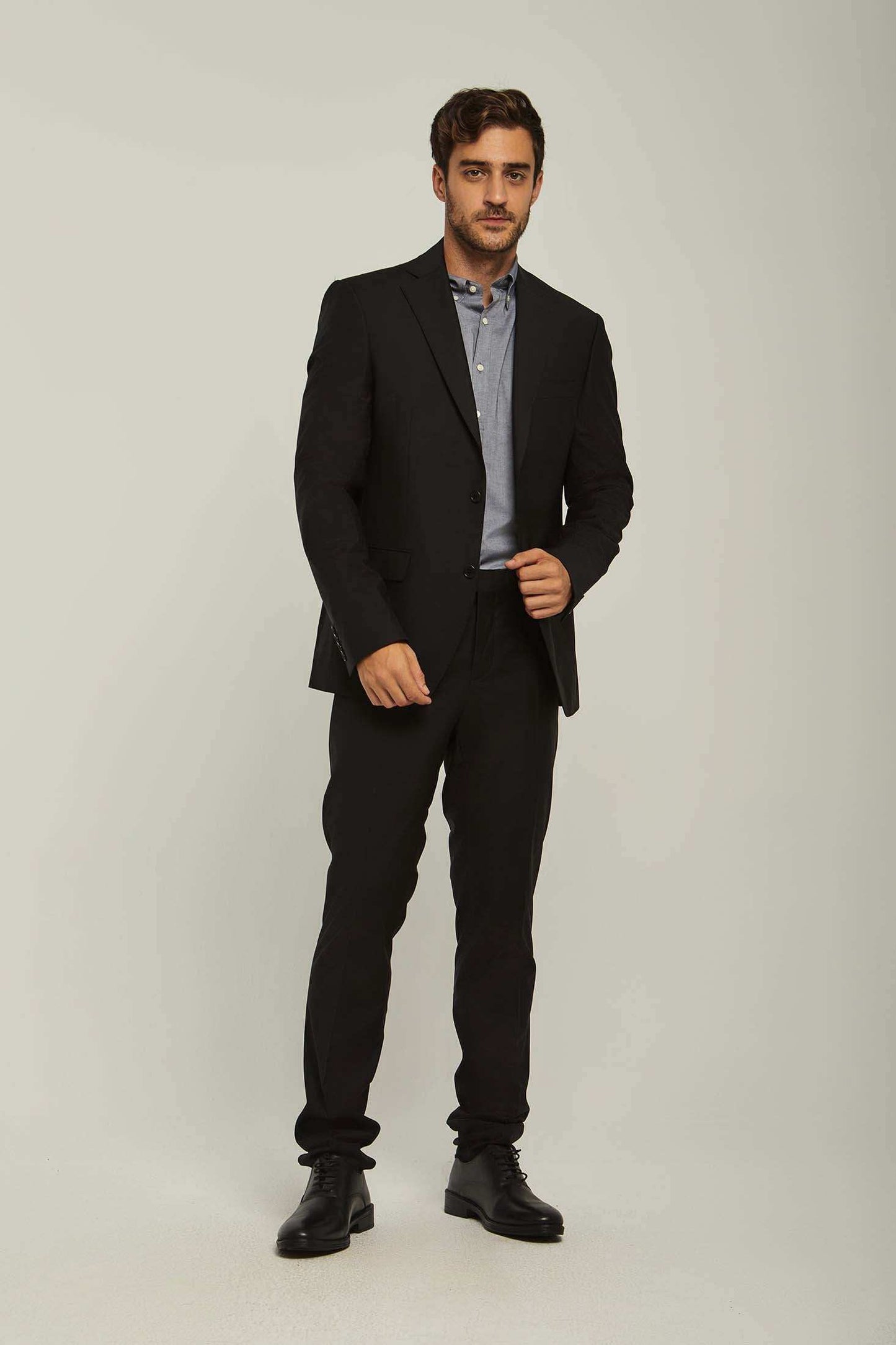 Men Regular Fit Blazer - Black