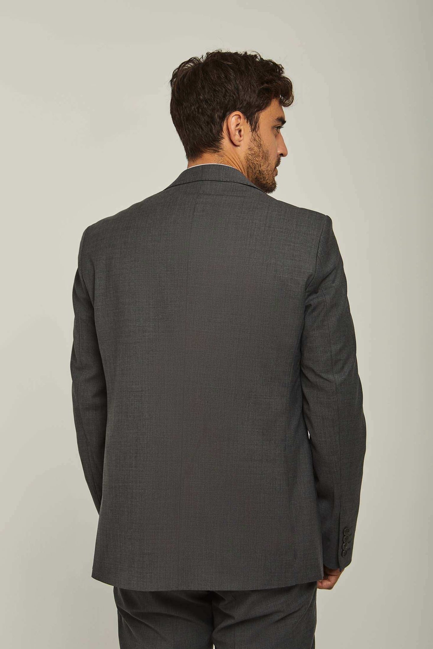 Men Regular Fit Blazer - Grey