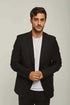 Men Regular Fit Blazer - Black