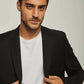 Men Regular Fit Blazer - Black