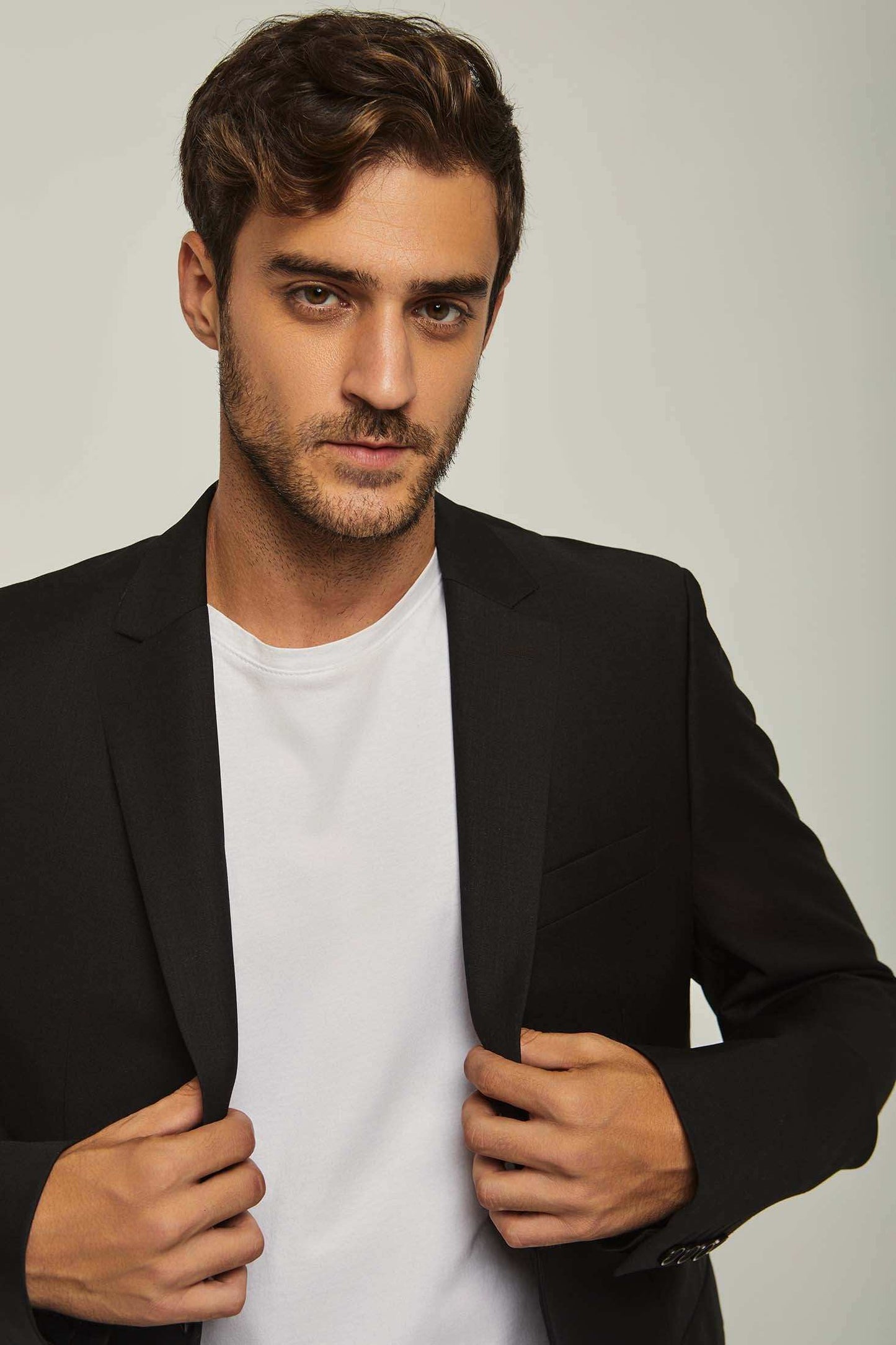 Men Regular Fit Blazer - Black