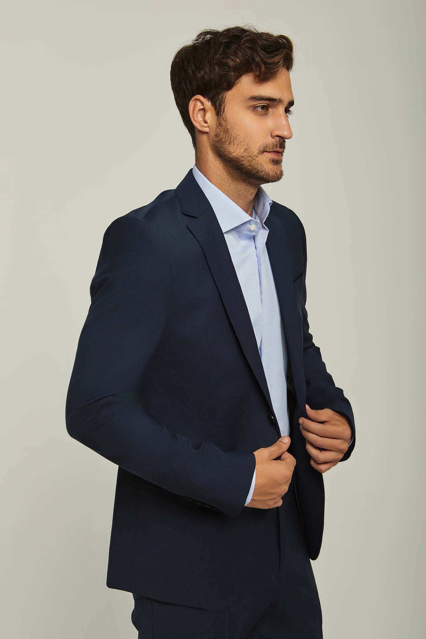 Men Regular Fit Blazer - Blue