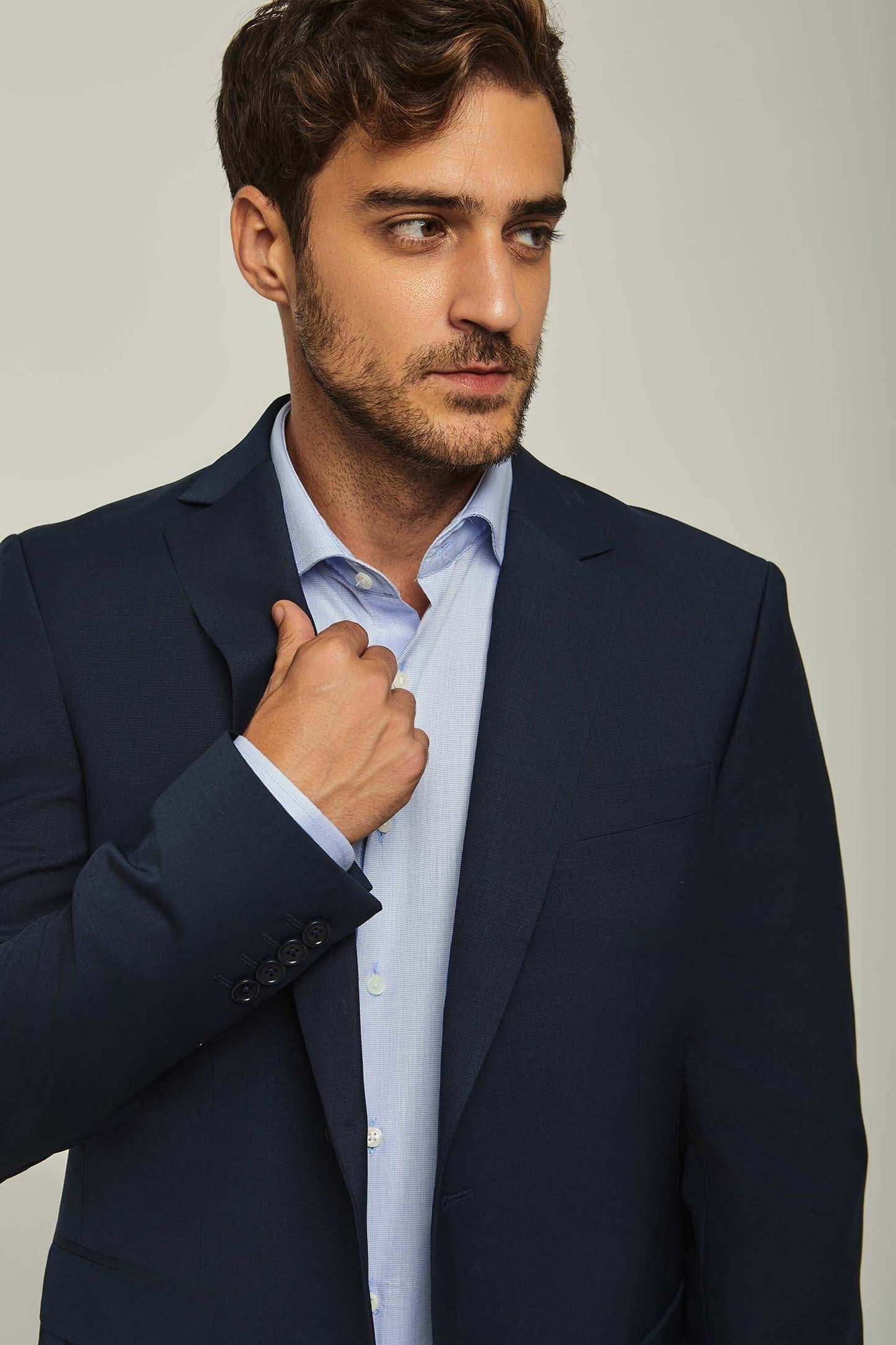 Men Regular Fit Blazer - Blue