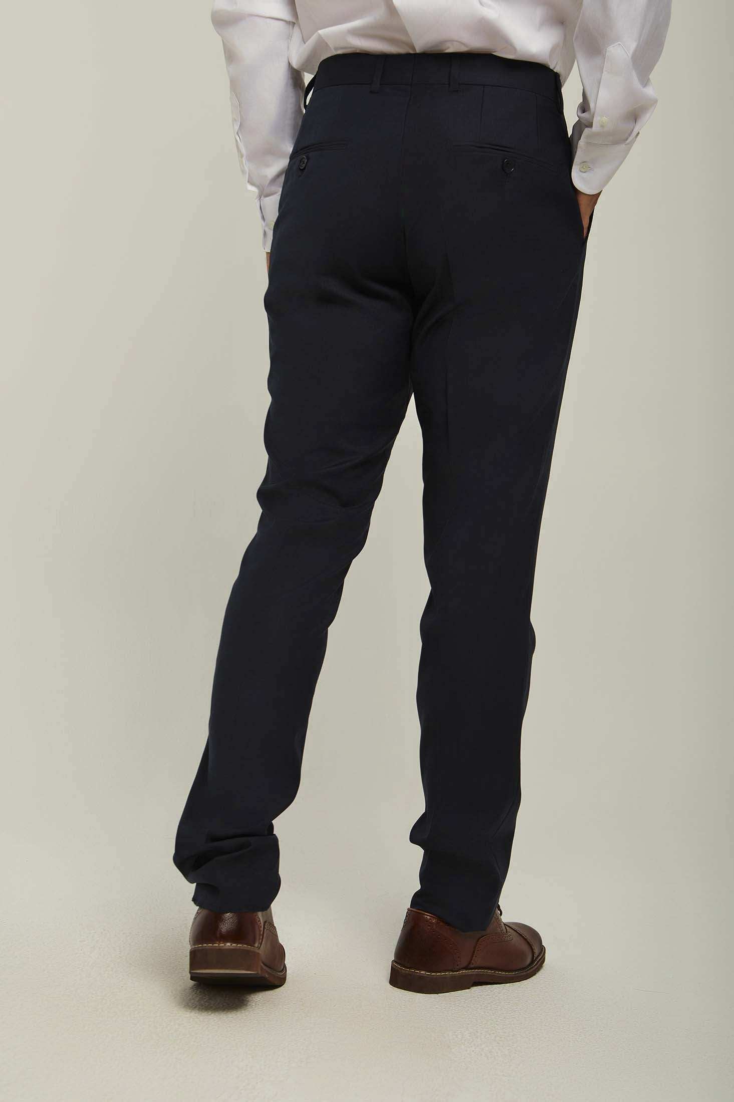 Men Regular Fit Pant - Navy