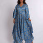 Women Regular Fit Dress - Printed Blue