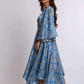Women Regular Fit Dress - Printed Blue