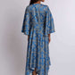 Women Regular Fit Dress - Printed Blue