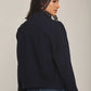 Women Regular Fit Jacket - Navy
