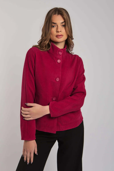 Women Regular Fit Jacket - Red