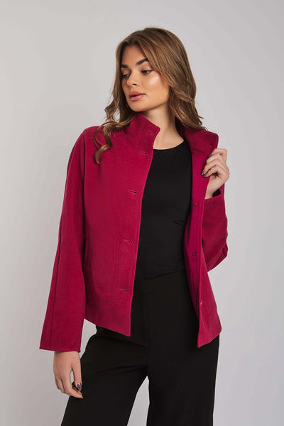 Women Regular Fit Jacket - Red