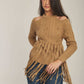 Women Regular Fit Pullover - Brown