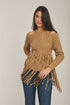 Women Regular Fit Pullover - Brown