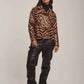 Women Regular Fit Jacket - Zebra Print