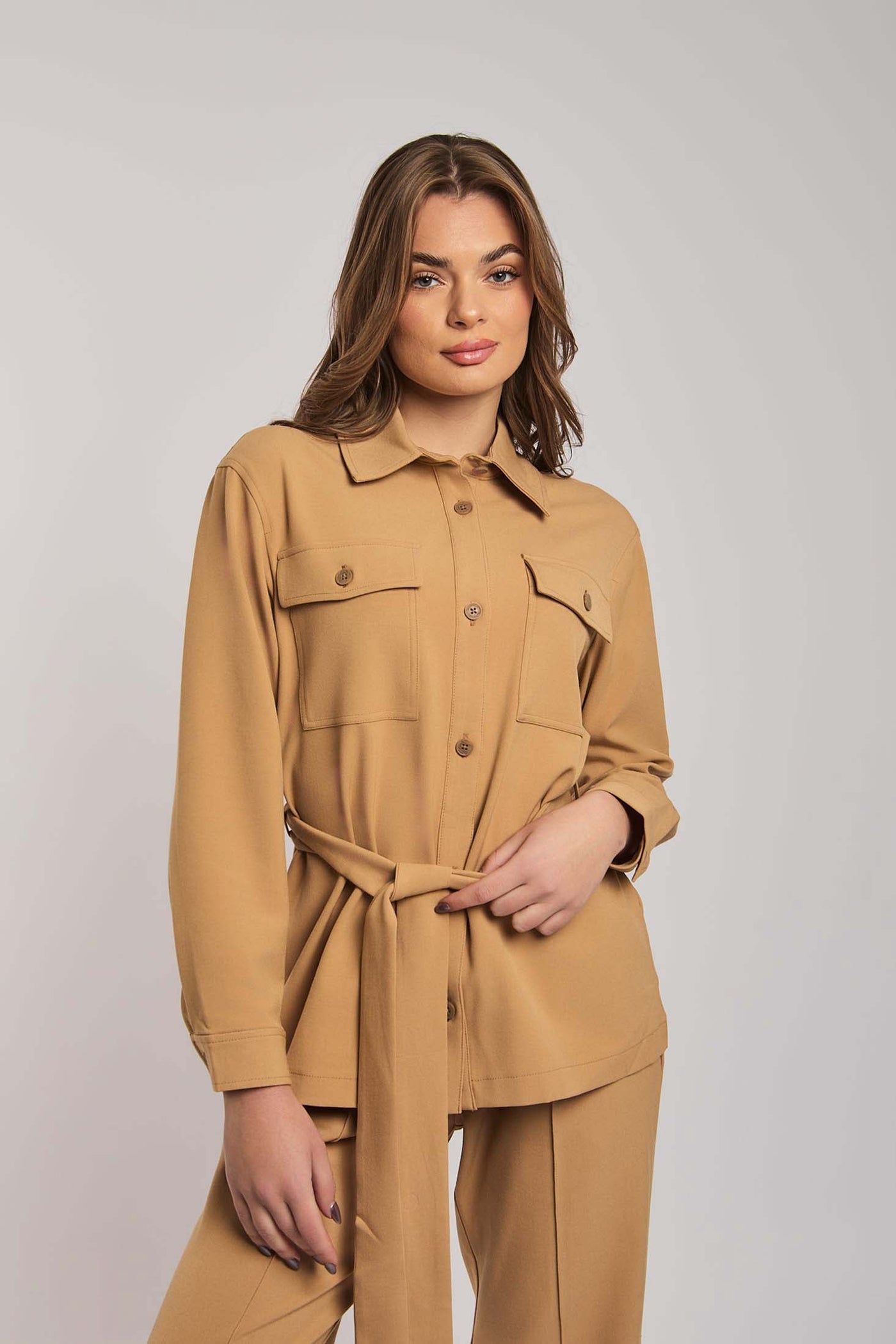 Women Regular Fit Blouse - Iced Brown