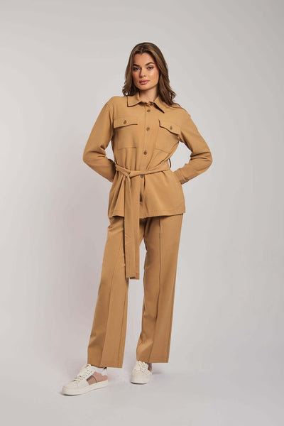 Women Regular Fit Blouse - Iced Brown