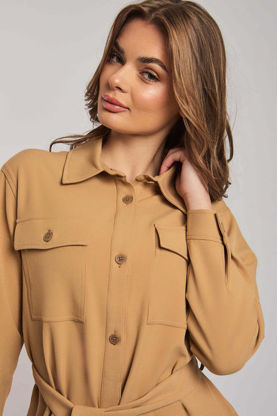 Women Regular Fit Blouse - Iced Brown