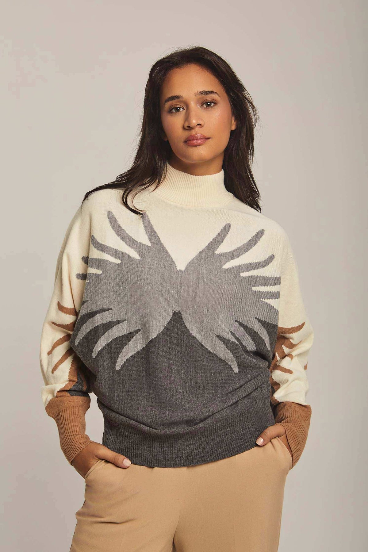 Women Regular Fit Pullover Multicolor