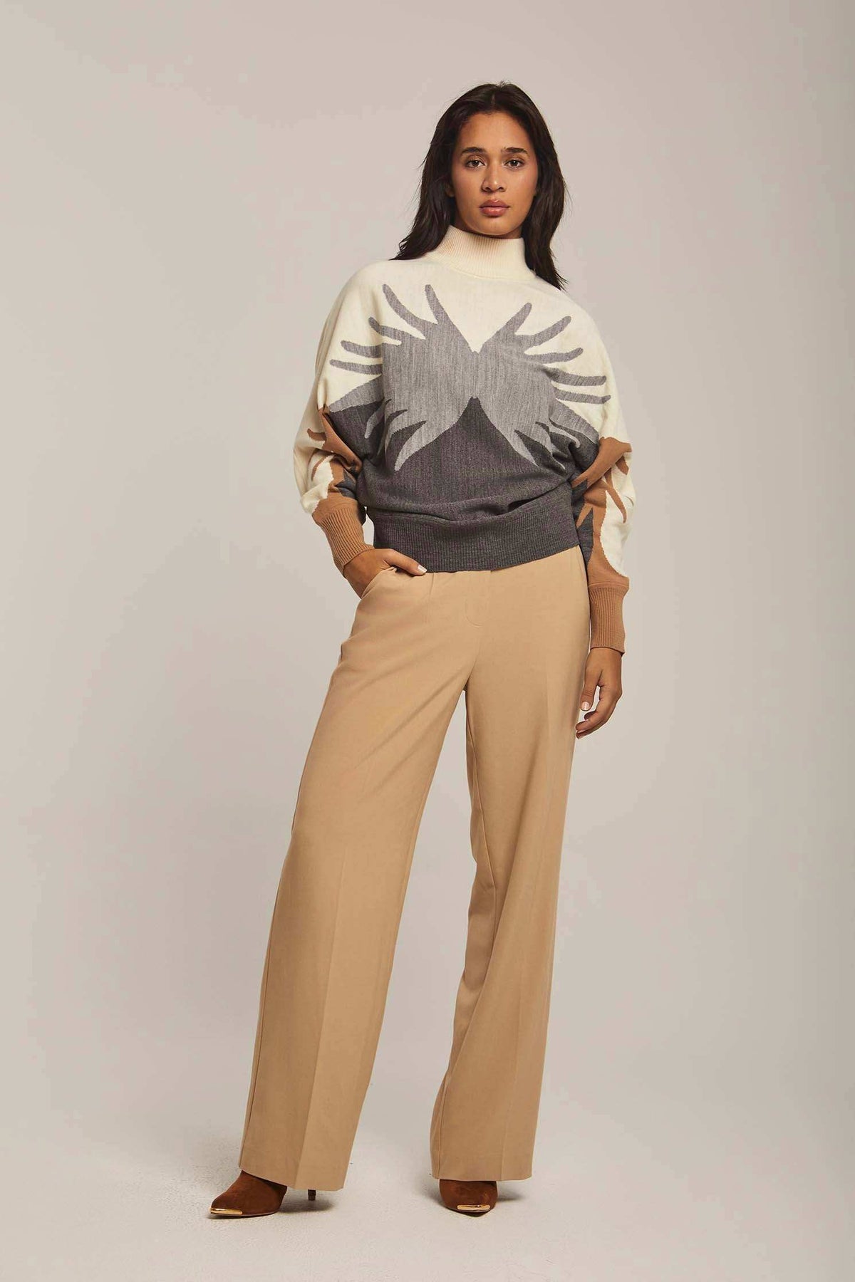 Women Regular Fit Pullover Multicolor