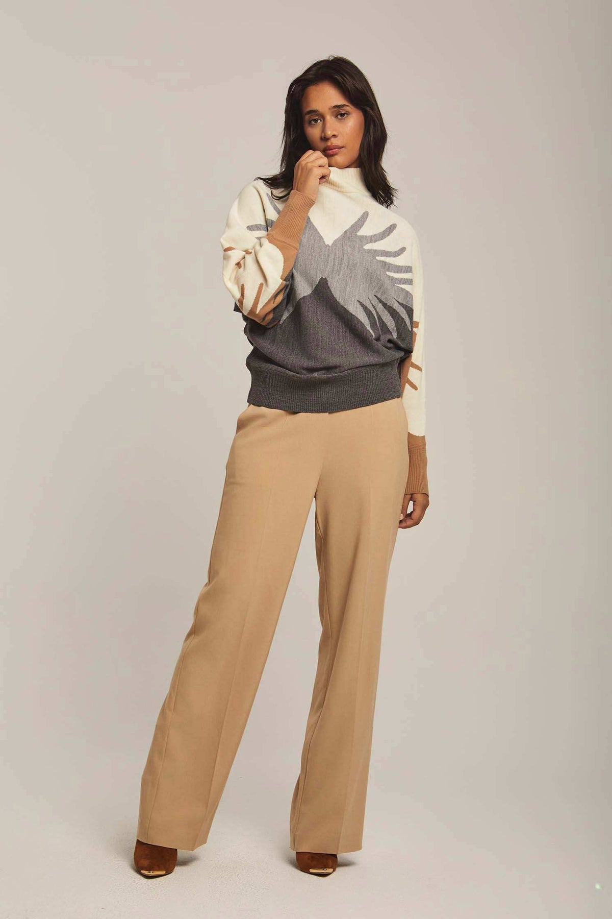 Women Regular Fit Pullover Multicolor