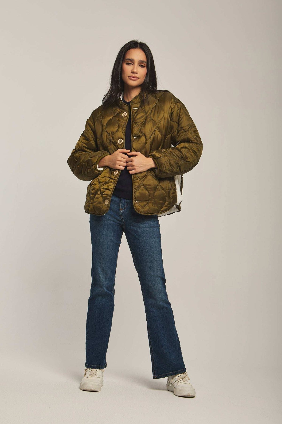 Women Regular Fit Jacket - Green