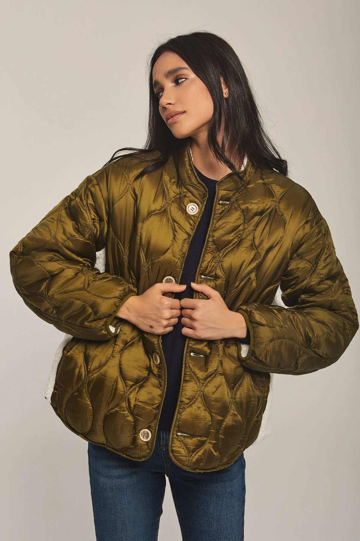 Women Regular Fit Jacket - Green