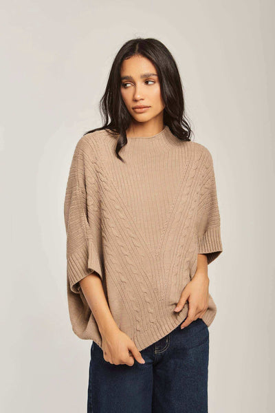 Women Regular Fit Pullover - Brown