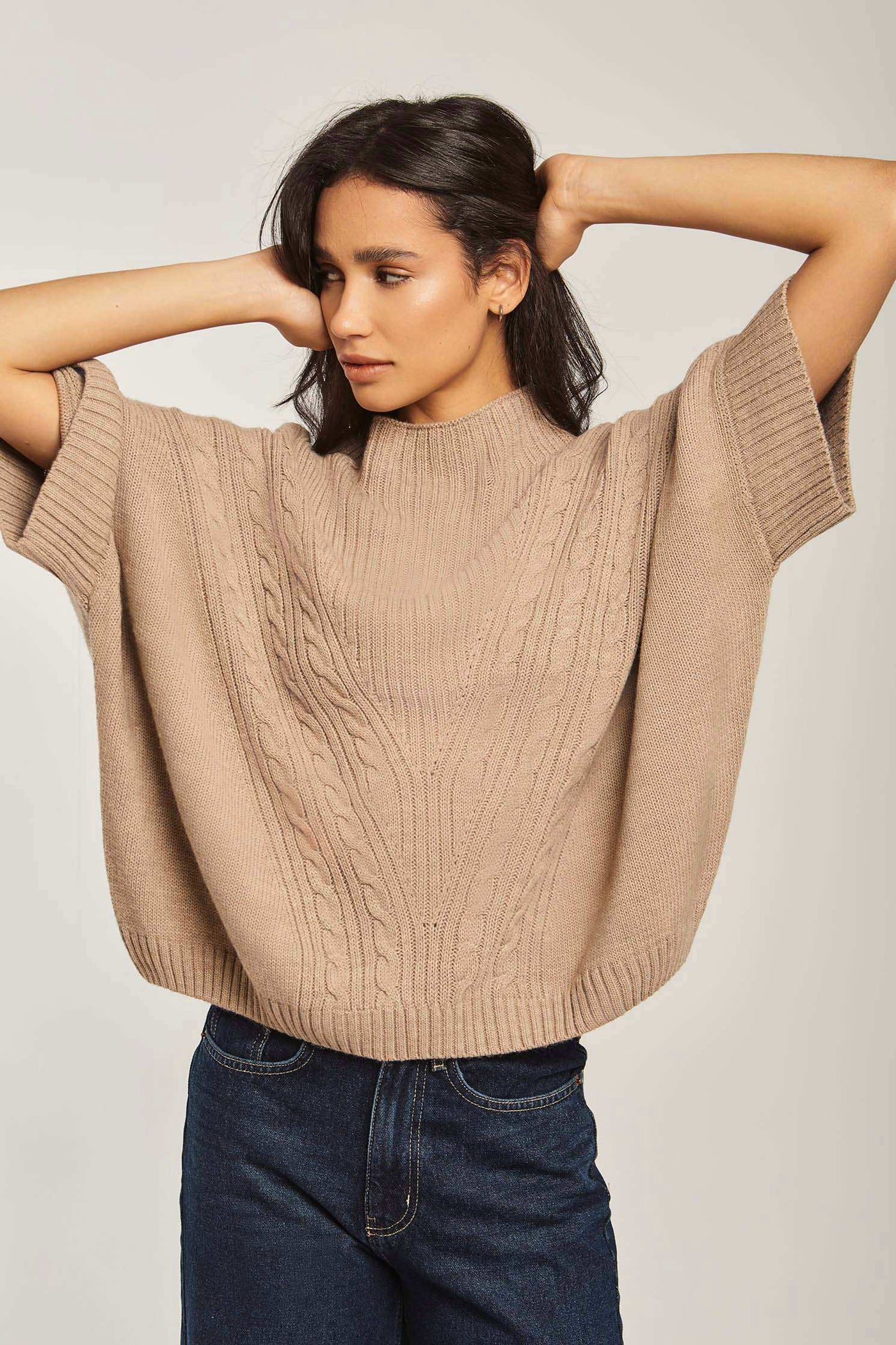 Women Regular Fit Pullover - Brown