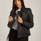 Women Regular Fit Jacket - Black