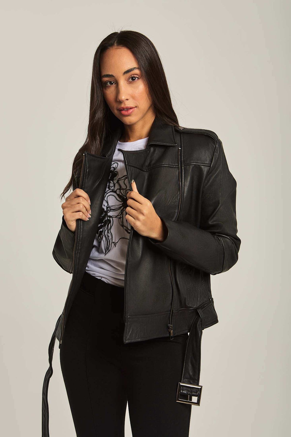 Women Regular Fit Jacket - Black