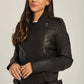 Women Regular Fit Jacket - Black
