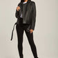 Women Regular Fit Jacket - Black