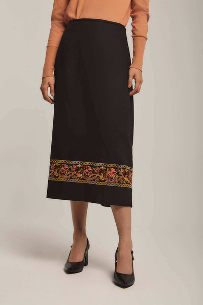 Women Regular Fit Skirt - Black