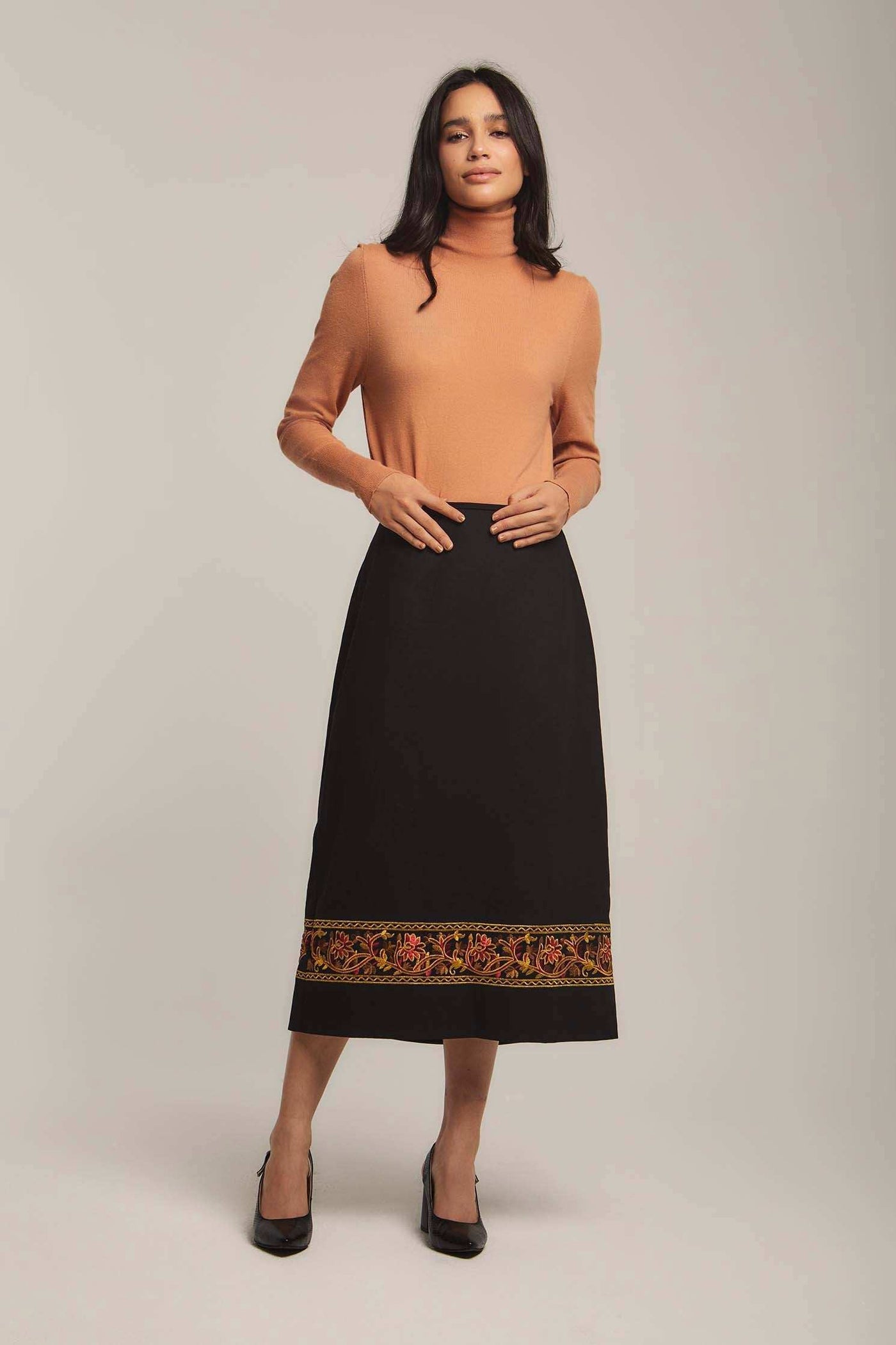 Women Regular Fit Skirt - Black