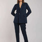 Women Regular Fit Blazer - Blue