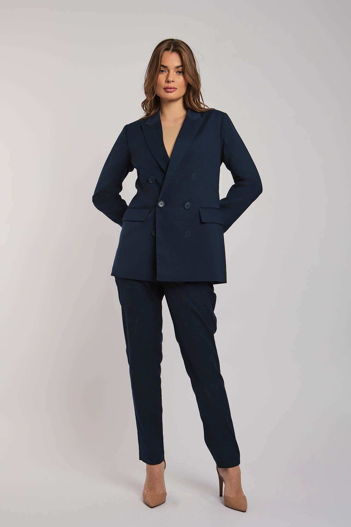 Women Regular Fit Blazer - Blue