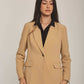 Women Regular Fit Blazer - Beige