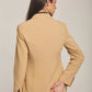 Women Regular Fit Blazer - Beige