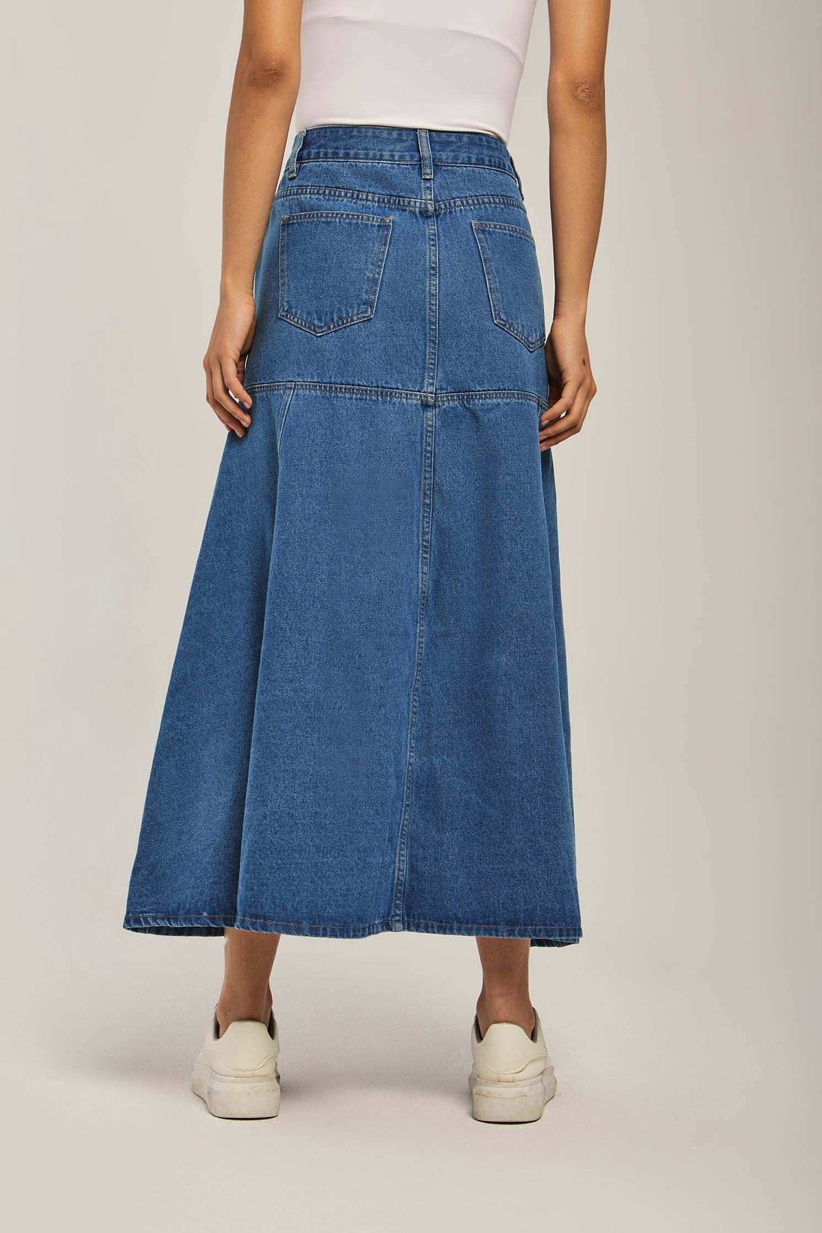 Women Regular Fit Skirt - Medium Blue
