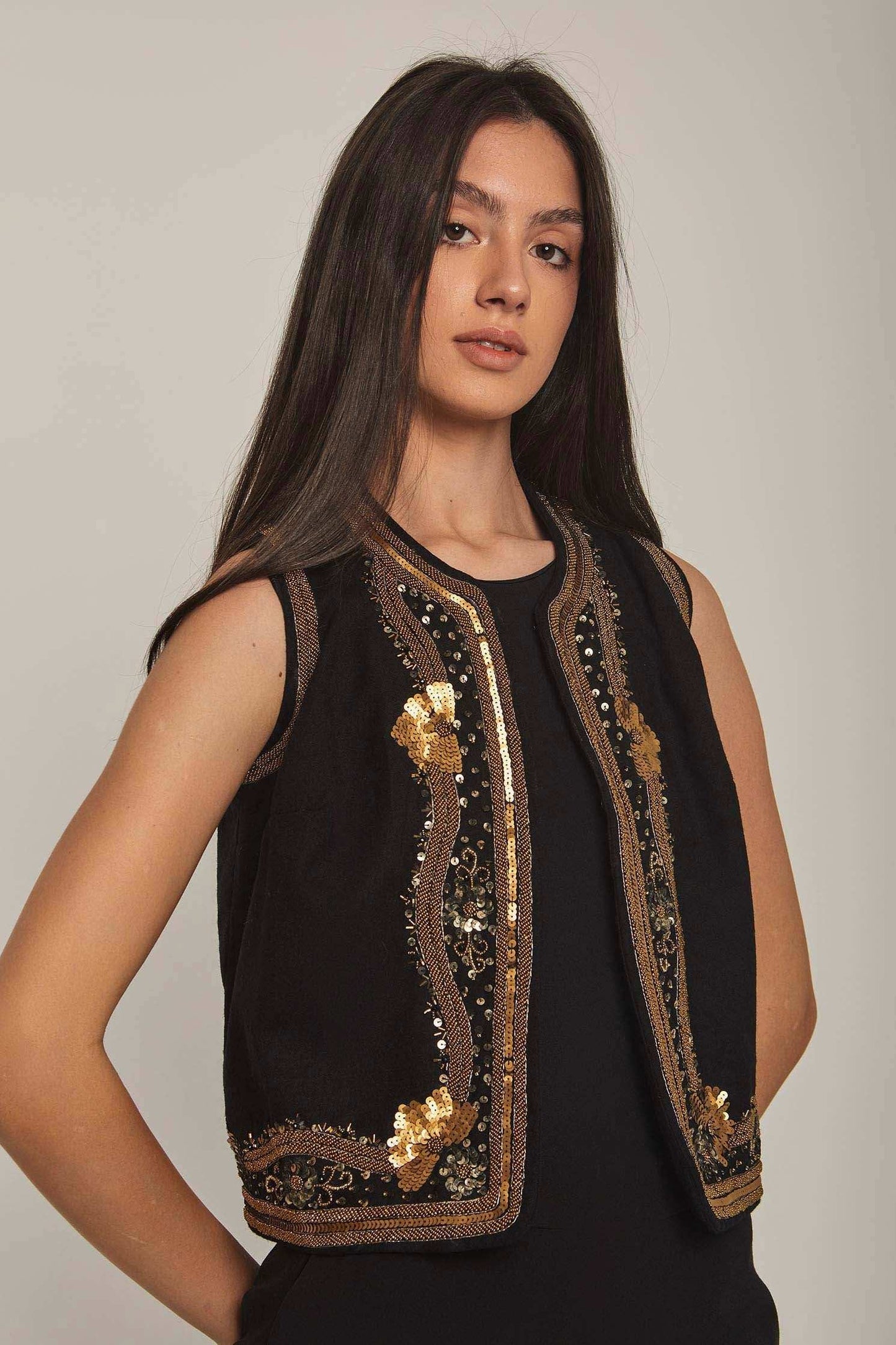 سترة نسائية عادية - بيج